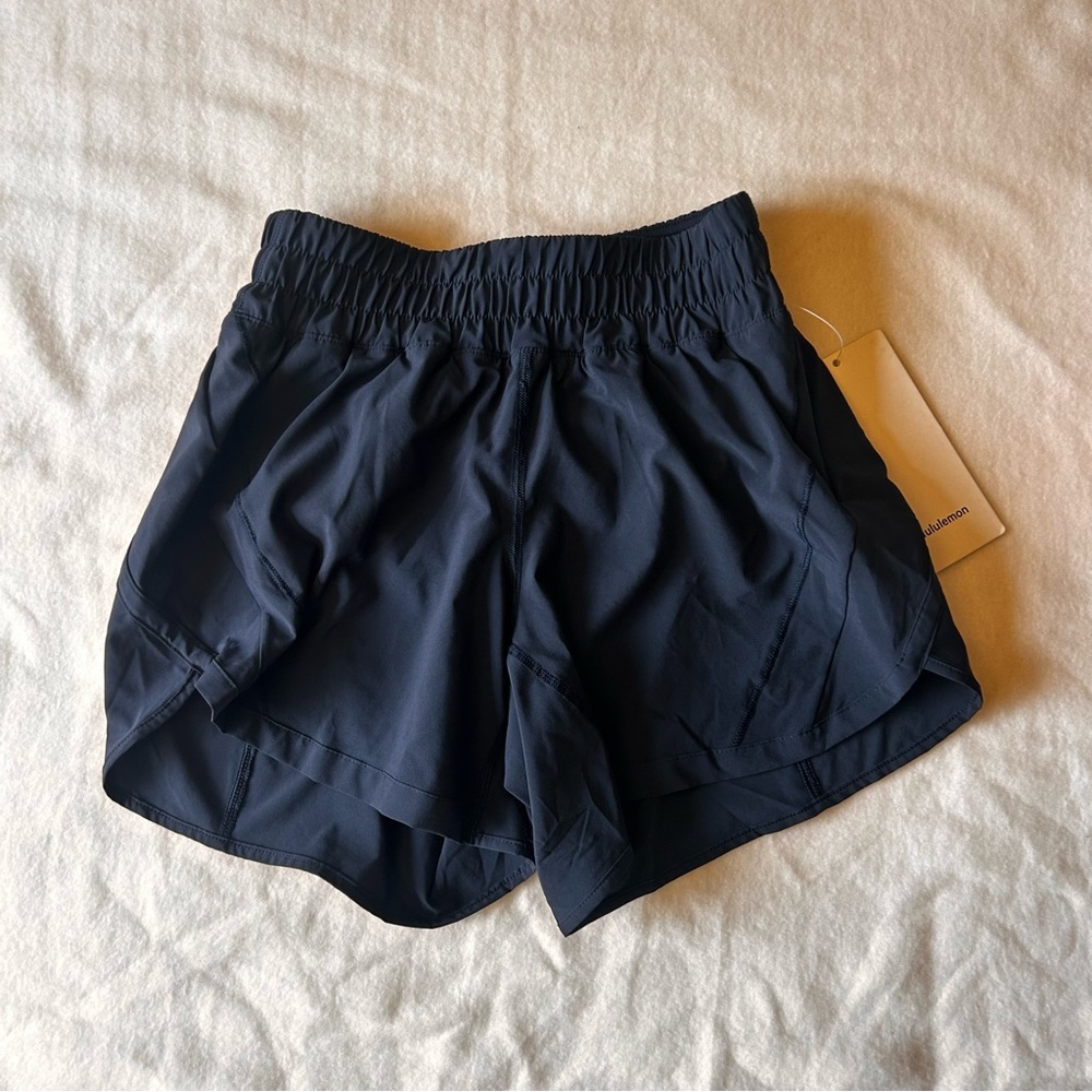 Lululemon Athletica Navy Blue Athletic Shorts Lightweight Elastic Waist
